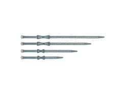 Sea To Summit Stretch-Lock TPU-Gurte 4 Stück – Dusk Grey