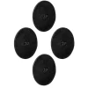 Silwy 7,5 cm Set von 4 Metall-Nano-Gel-Pads - Black