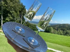 Silwy 2er set SEKT Magnet Kunststoffgläser