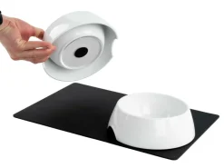Silwy Magnet-Porzellan-Futternäpfe mit Matte