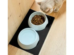 Silwy Magnet-Porzellan-Futternäpfe mit Matte