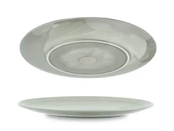 Silwy Set von 2 ⌀26 cm Magnet-Porzellanteller - Ash