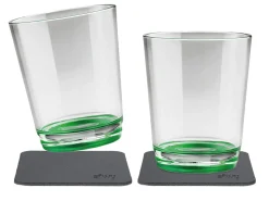 Silwy Set von 2 Magnet-Trinkbecher - Green