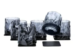 Silwy Tumbler Grey Magnet-Kunststoffgläser - 6 Stück