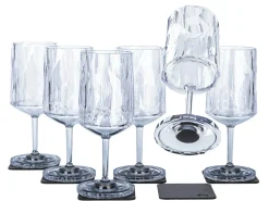 Silwy Wein 200 ml Magnet-Kunststoffgläser - 6 Stück