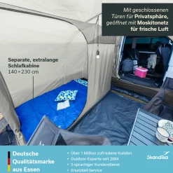 Skandika Aarhus Travel 2 Busvorzelt mit Schlafkabine