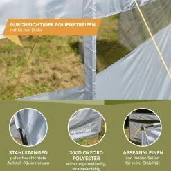 Skandika Bora 4,5 meter Windschutz