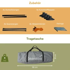 Skandika Bora 4,5 meter Windschutz