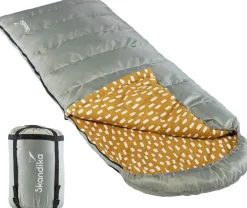 Skandika Dundee Flanell RV links grauer Schlafsack
