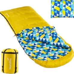Skandika Dundee Sleepyhead L Schlafsack mit Kopfkissen - Yellow