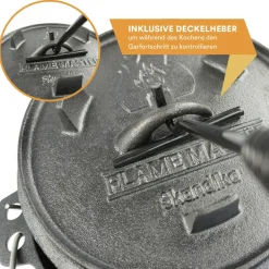 Skandika Dutch Oven Flame Master 7,1 Liter Satz