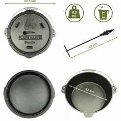 Skandika Dutch Oven Set Flame Master in Holzkiste