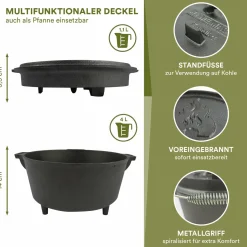 Skandika Dutch Oven Set Flame Master in Holzkiste