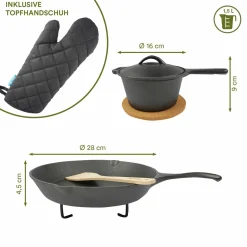 Skandika Dutch Oven Set Flame Master in Holzkiste