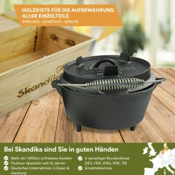 Skandika Dutch Oven Set Flame Master in Holzkiste