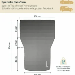 Skandika Easy 3D Premium Car Auto selbstaufblasend Isomatte