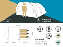 Skandika Egersund 3 Sleeper Protect Tunnelzelt