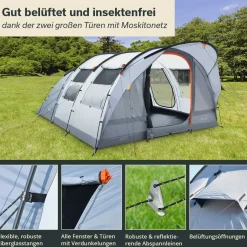 Skandika Egersund 5 XL Sleeper Protect Tunnelzelt