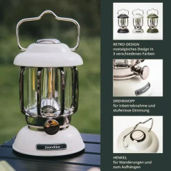 Skandika Forsol LED-Campinglampe - White