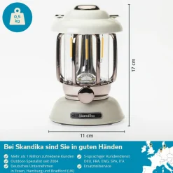 Skandika Forsol LED-Campinglampe - White