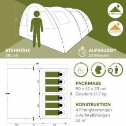 Skandika Gotland 6 Boho Tunnelzelt