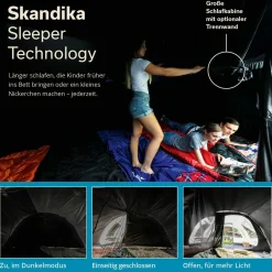 Skandika Hafslo 5 XL Sleeper Protect Tunnelzelt