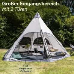 Skandika Hetta 460 Protect Zelt - Beige