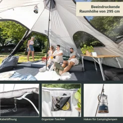 Skandika Hetta 460 Protect Zelt - Beige
