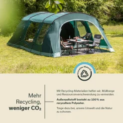 Skandika Kaupanga 6 Tunnelzelt Recycelt