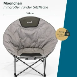 Skandika Kupari Moonchair XL Campingstuhl - Grey