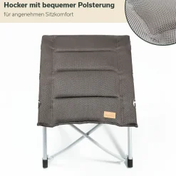 Skandika Lepola Gepolsterter Campinghocker
