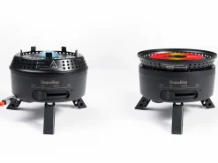 Skandika Rask Hybrid Gas/Strom Campingkocher - Black