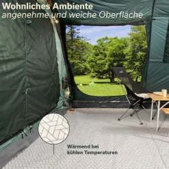 Skandika Softtouch-Fleece Zeltteppich - 300 x 300 cm