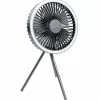 Skandika Solvind Campinglampe mit Ventilator - Black