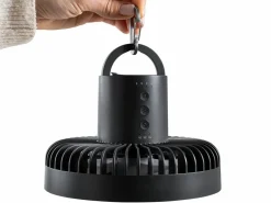 Skandika Solvind Campinglampe mit Ventilator - Black