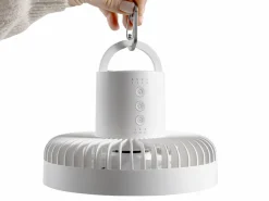 Skandika Solvind Campinglampe mit Ventilator - White