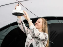 Skandika Solvind Campinglampe mit Ventilator - White