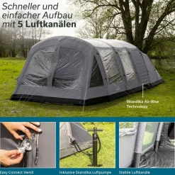Skandika Timola 6 Air Sleeper Protect XL Luftzelt