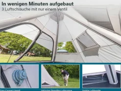 Skandika Tipi Hetta 460 Air Protect aufblasbares Rundzelt