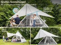 Skandika Tipi Hetta 460 Air Protect aufblasbares Rundzelt