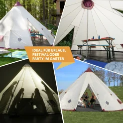 Skandika Tipi Kota 550 Campingzelt - Beige