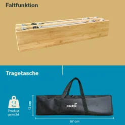 Skandika Tolja 65 x 50 Bambus Falttisch