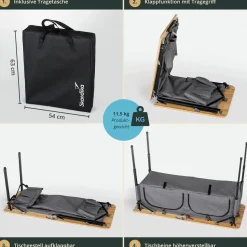Skandika Tolja Campingschrank - 120 x 50 cm