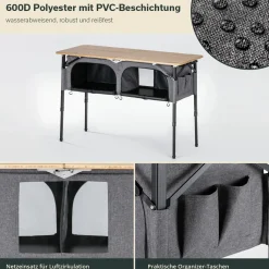 Skandika Tolja Campingschrank - 120 x 50 cm