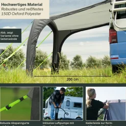 Skandika Vika Air Van 260 Sonnensegel mit Seitenwande