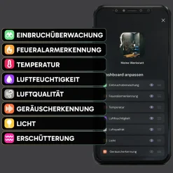 Sonsor stationäres Alarmsystem mit WLAN - Grey
