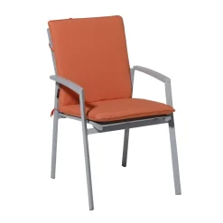 Stapelbare Stuhlkissen Madison Panama Flammenorange - 4er-Set