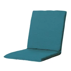 Stapelbare Stuhlkissen Madison Panama, seeblau, 4er-Set