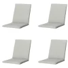 Stapelbare Stuhlkissen Madison Panama aus Leinen – 4er-Set