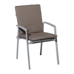 Stapelbare Stuhlkissen Madison Manchester, Taupe, 4er-Set